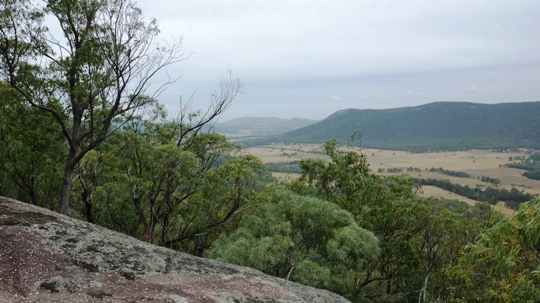 View South-West of the upper Moore Creek valley